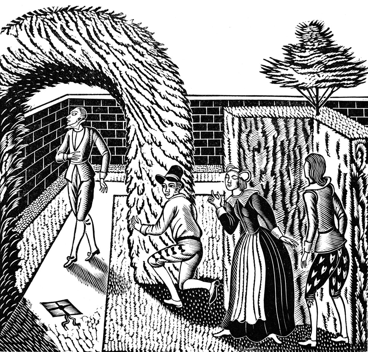 威廉-莎士比亚的第十二夜 作者 埃里克·拉维鲁（Eric Ravilious）