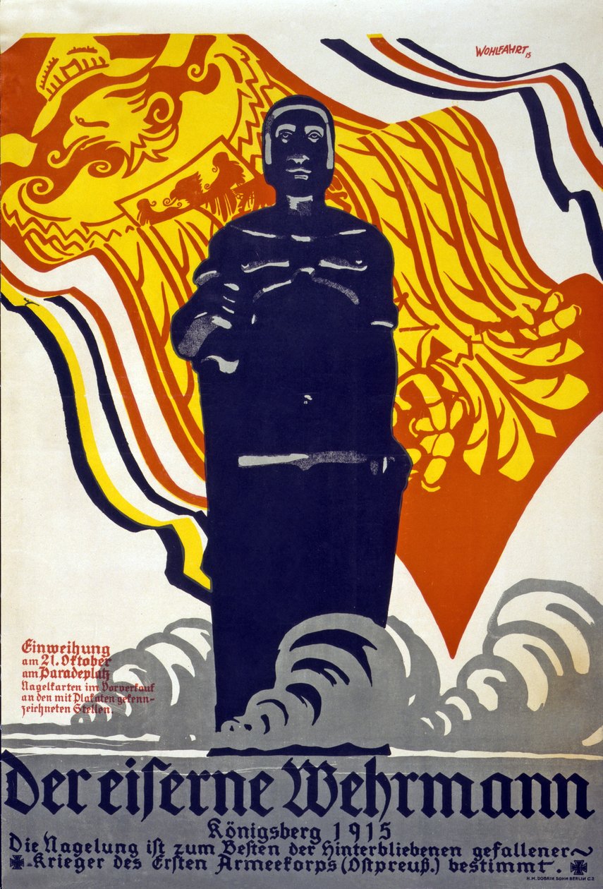 铁Wehrmann，Königsberg1915,1915彩色光刻 作者 富裕福利
