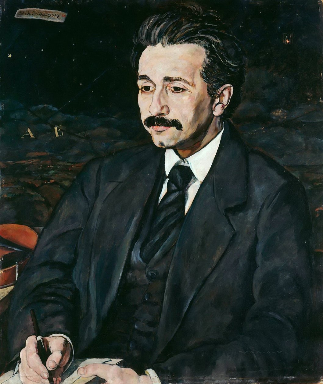 艾伯特·爱因斯坦肖像（1879-1955，1917） 作者 埃里希·布特纳（ErichBüttner）