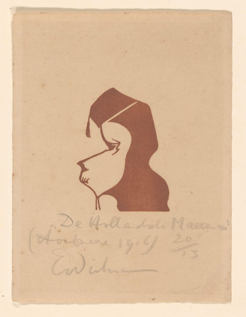 De Hollandsche Maecenas（原物上的标题） 作者 Erich Wichmann（艺术家签名）
