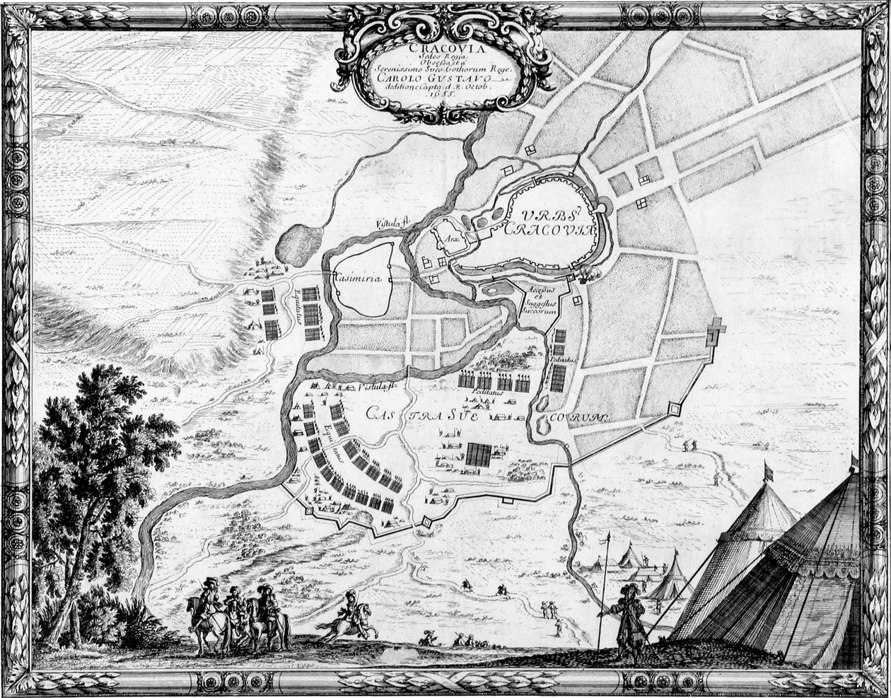 围攻克拉科夫（1655） 作者 埃里克·达尔伯格（Erik Dahlbergh）