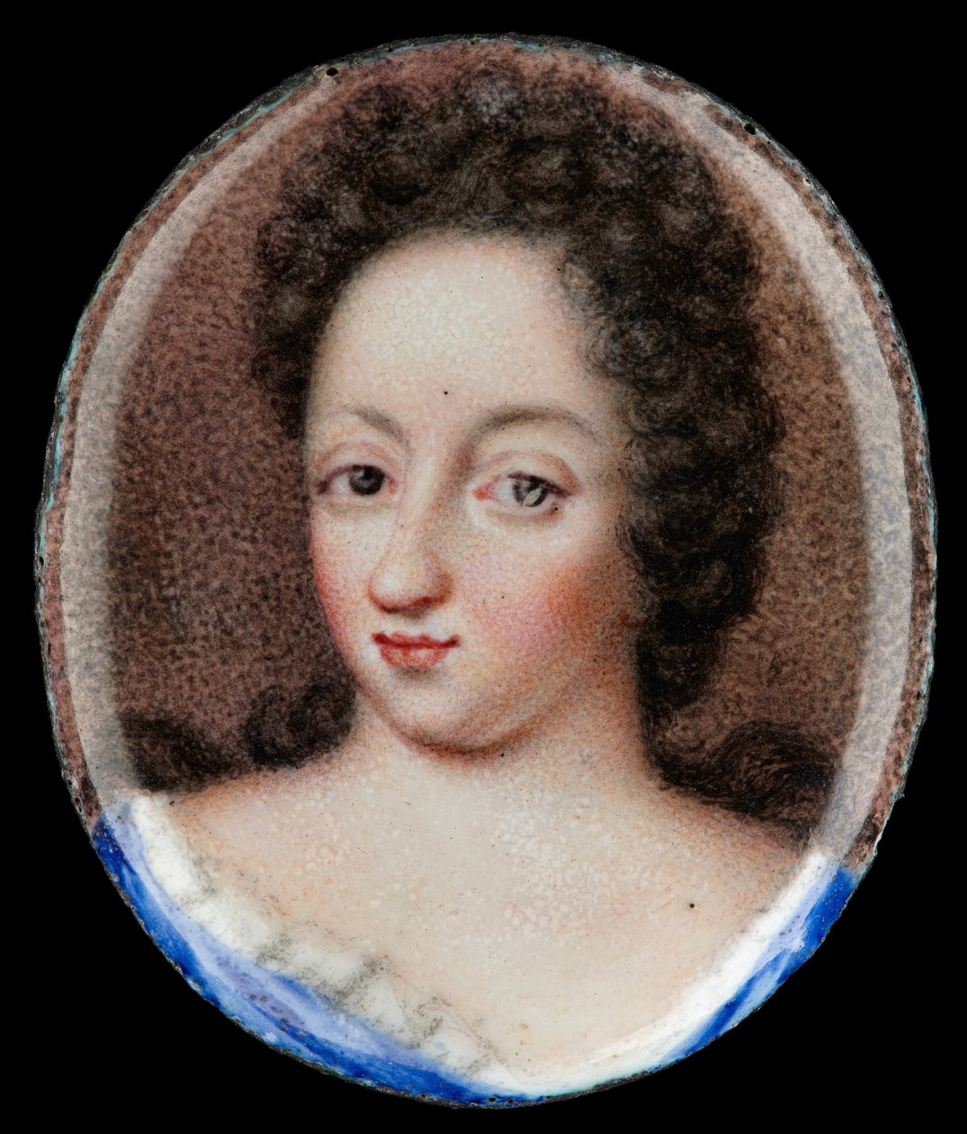 女王Ulrika Eleonora微型画象长辈，瑞典女王1680-1693 作者 埃里克·乌特希姆（Erik Utterhielm）