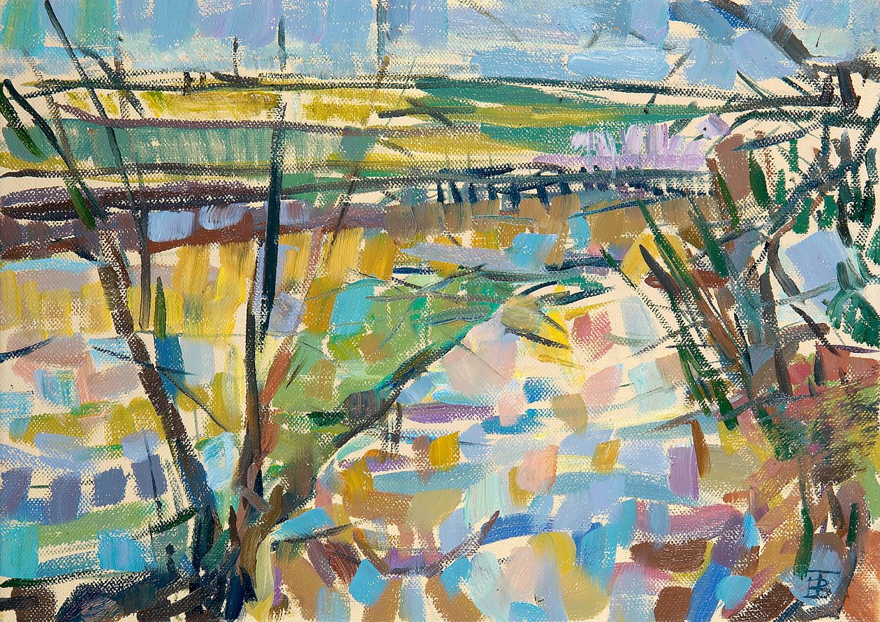 来自Rousham I的Flooded Cherwell 作者 艾琳·汤森（Erin Townsend）