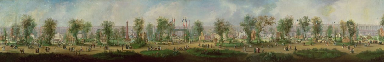 1855年展览的全景 作者 欧内斯特·拉米·德·诺赞