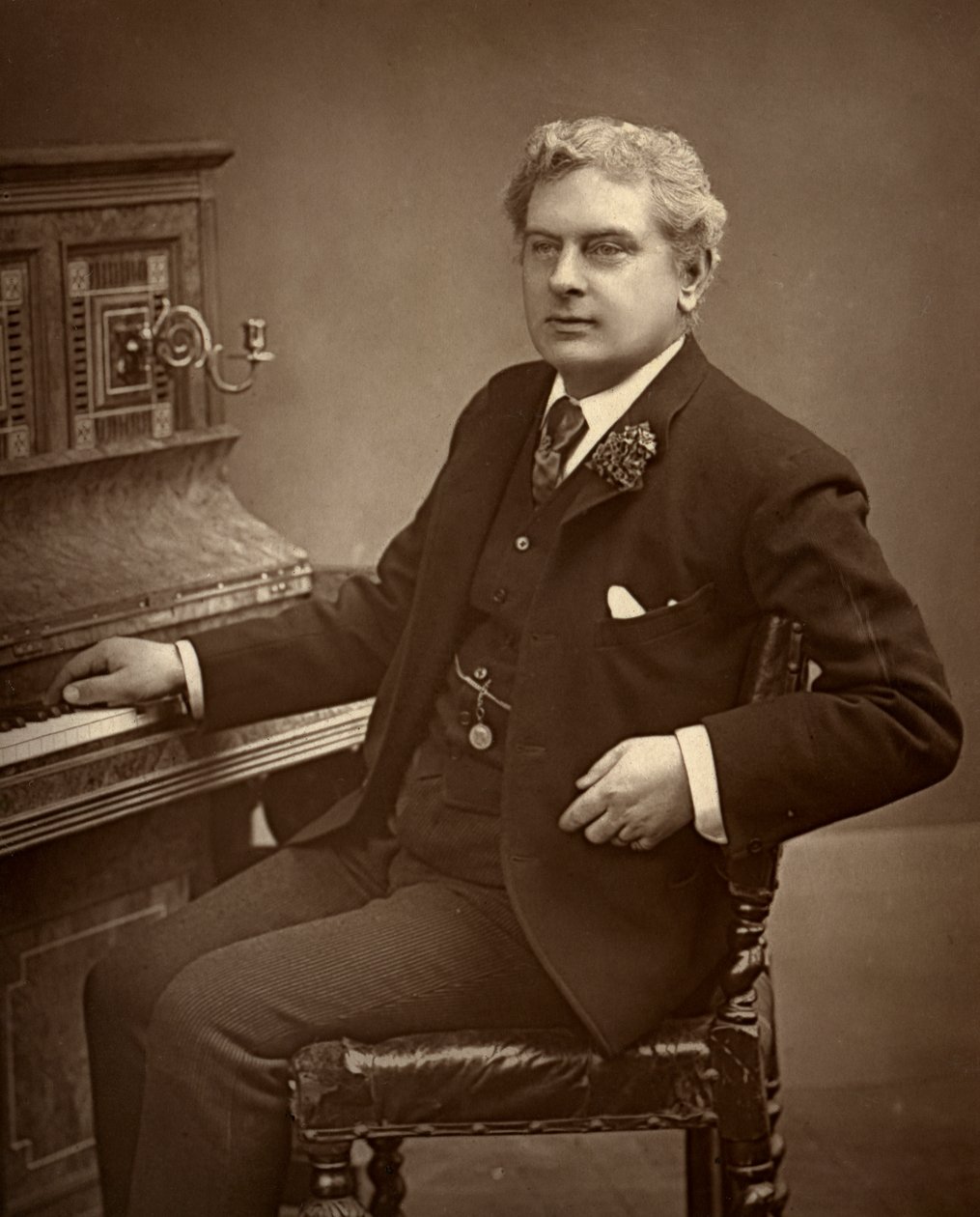亚瑟·塞西尔（Arthur Cecil），英国演员，喜剧演员，剧作家和剧院经理1887年。 作者 欧内斯特·巴劳