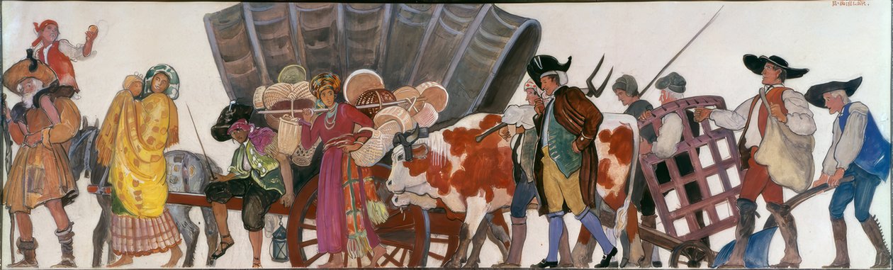 游行、罗姆人和农民 作者 欧内斯特·比勒（Ernest Bieler）