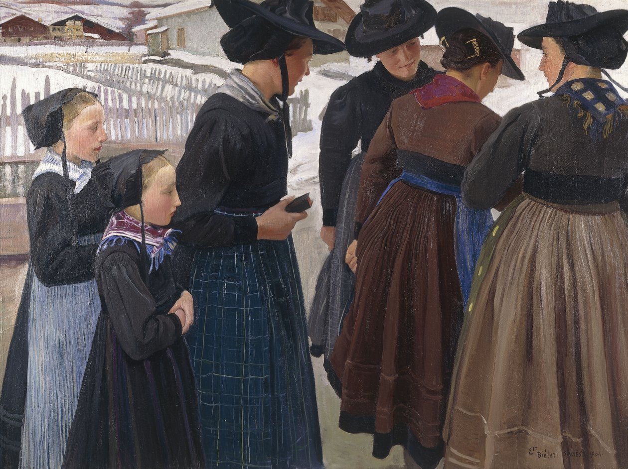 去教堂的路上 作者 欧内斯特·比勒（Ernest Bieler）