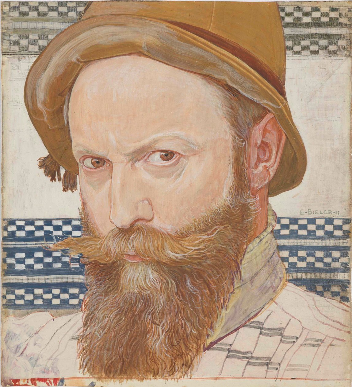 自画像》，1911年。 作者 欧内斯特·比勒（Ernest Bieler）