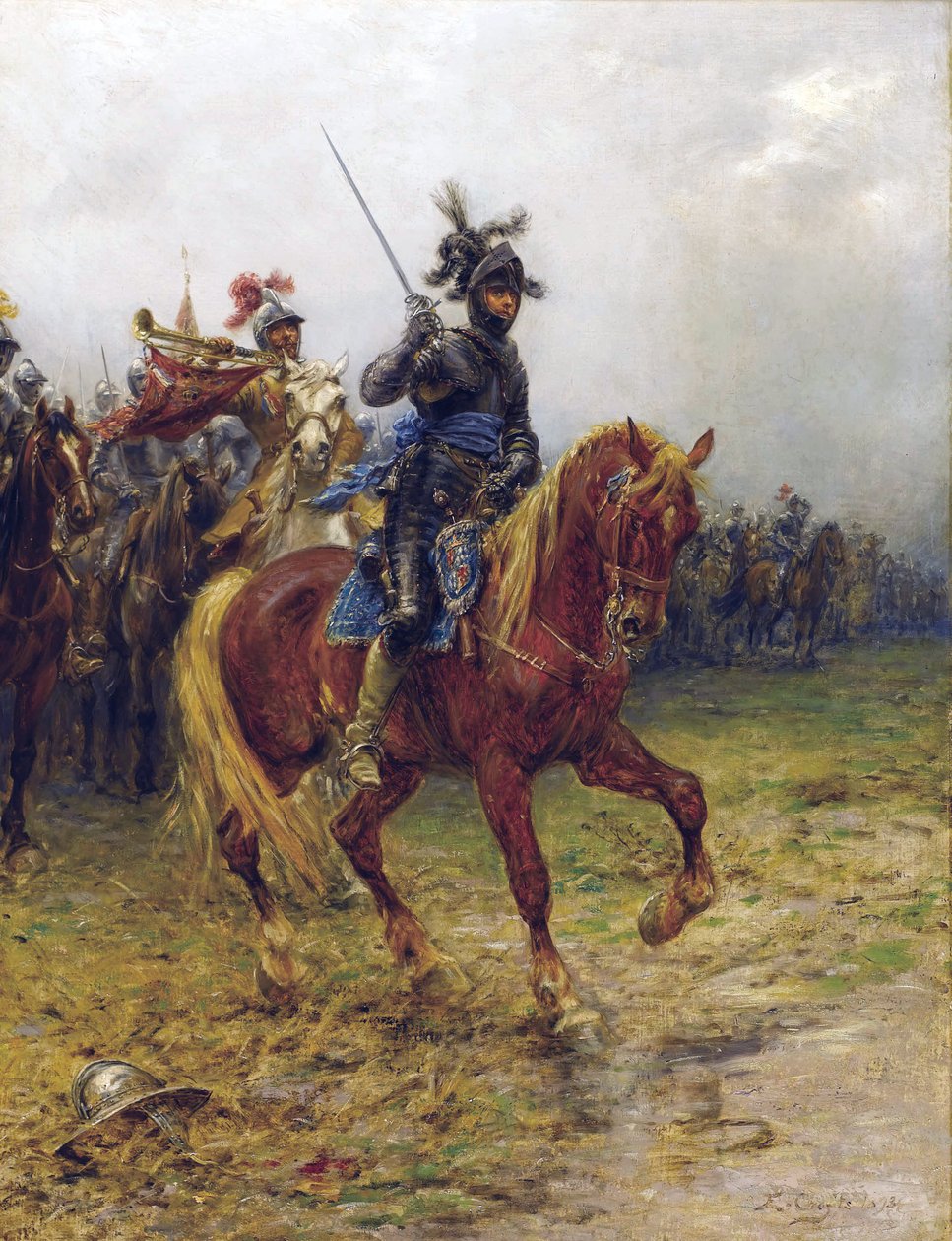Ruprecht du Palatinat dit Rupert du Rhin ou Prince Rupert, militaire, graveur et inventeur - Prince Rupert, Count Palatine of the Rhine (1619-1682), Duke of Cumberland, by Crofts, Ernest (1847-1911). Oil on canvas 作者 欧内斯特·克罗夫茨