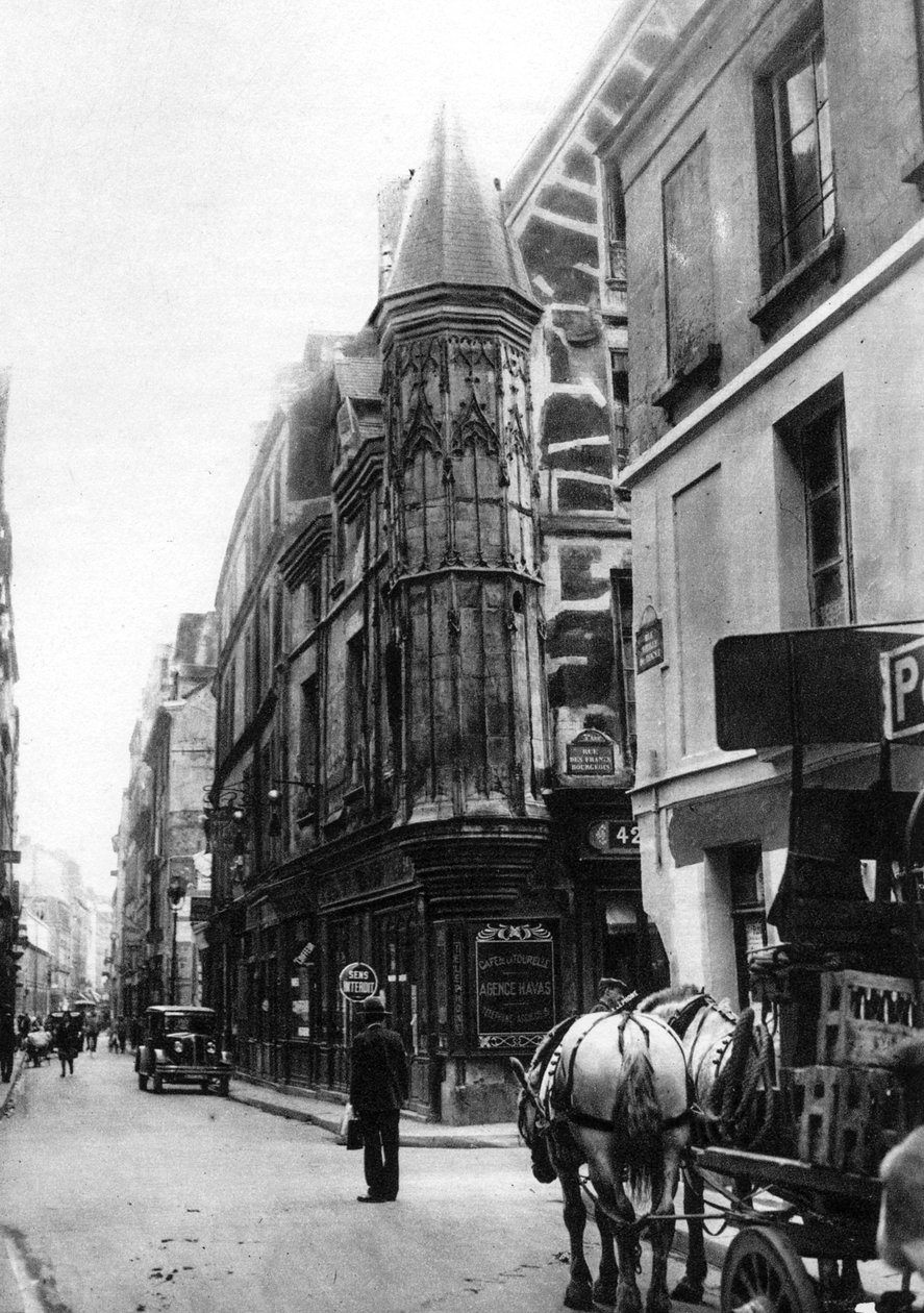 1931年在巴黎芭贝特酒店的Vieille du Temple街。 作者 欧内斯特·弗拉马里翁
