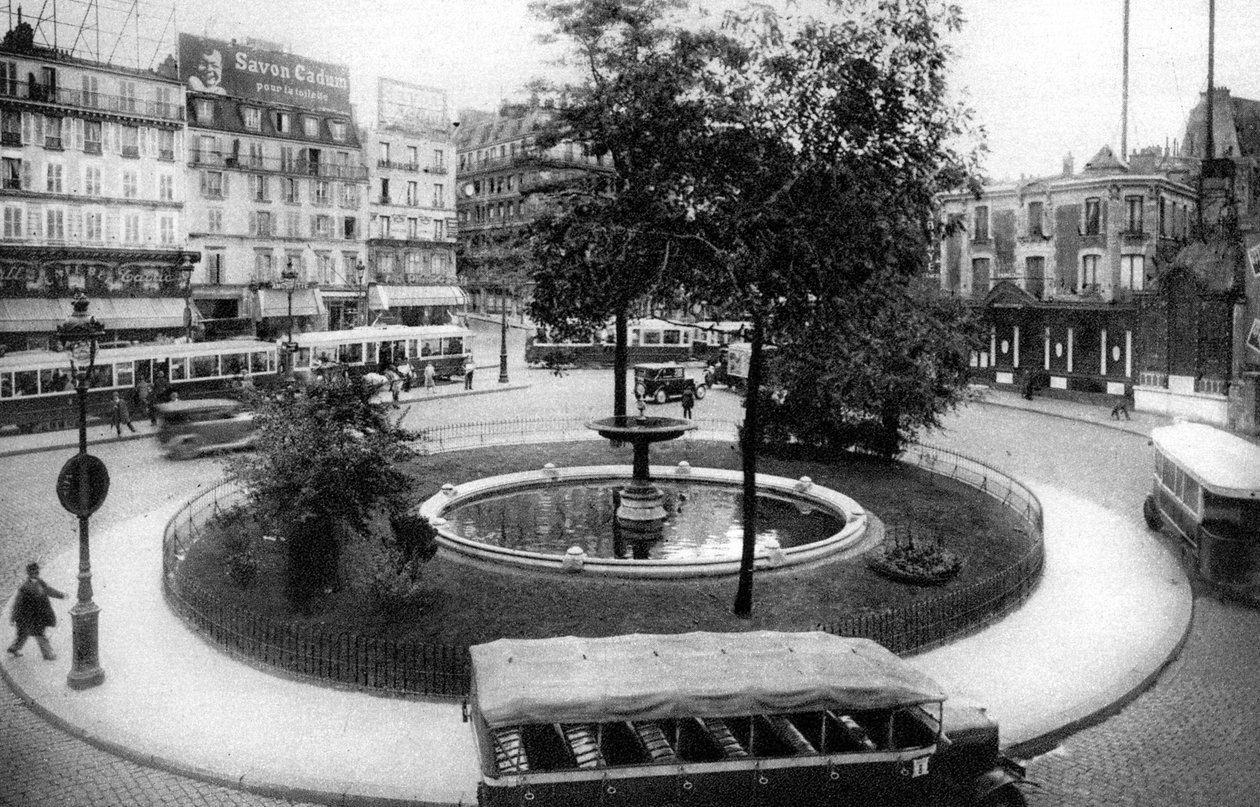 皮加勒广场（Place Pigalle），巴黎，1931年。 作者 欧内斯特·弗拉马里翁
