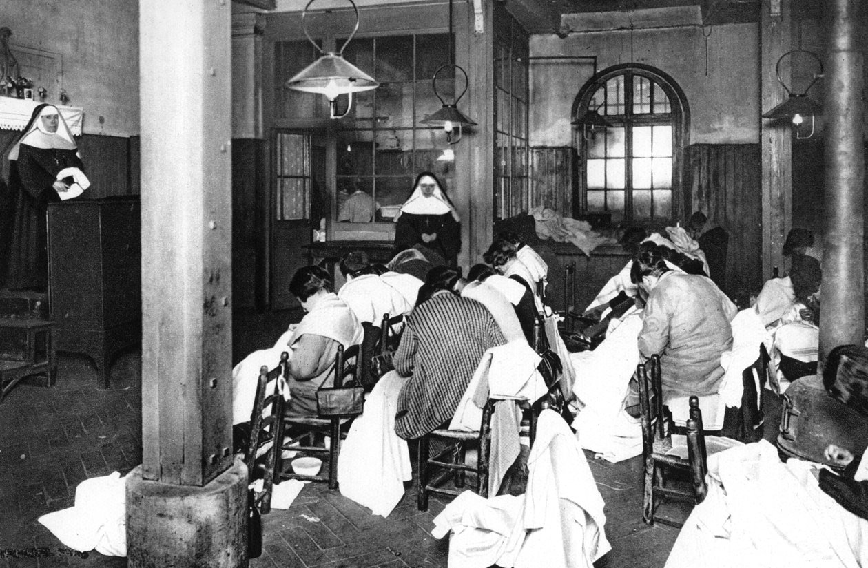 1931年在巴黎圣拉扎尔女子监狱工作间。 作者 欧内斯特·弗拉马里翁