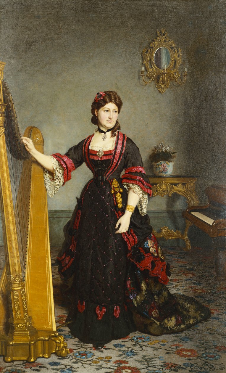 夫人的画像，1877年 作者 欧内斯特·古斯塔夫·吉拉尔多特