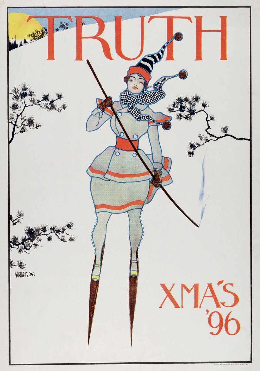 真理的封面，圣诞节96，pub.1896 作者 欧内斯特·哈斯克尔