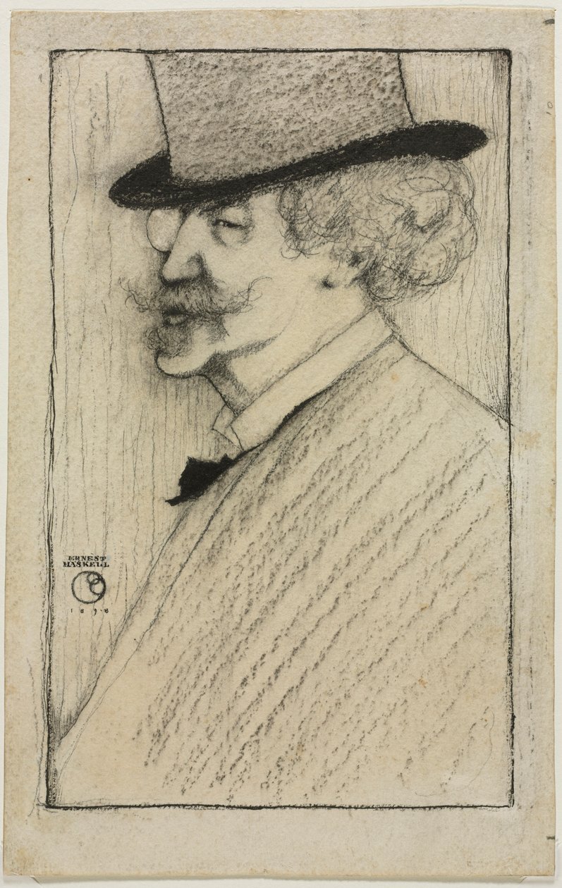 詹姆斯·麦克尼尔·惠斯勒（James McNeill Whistler），1898年。 作者 欧内斯特·哈斯克尔
