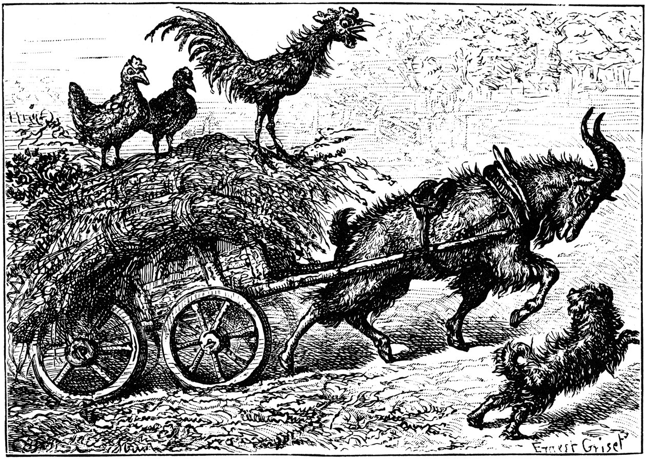 摘自儿童读物Little Bo-Peep，c1880。 作者 欧内斯特·亨利·格里斯特