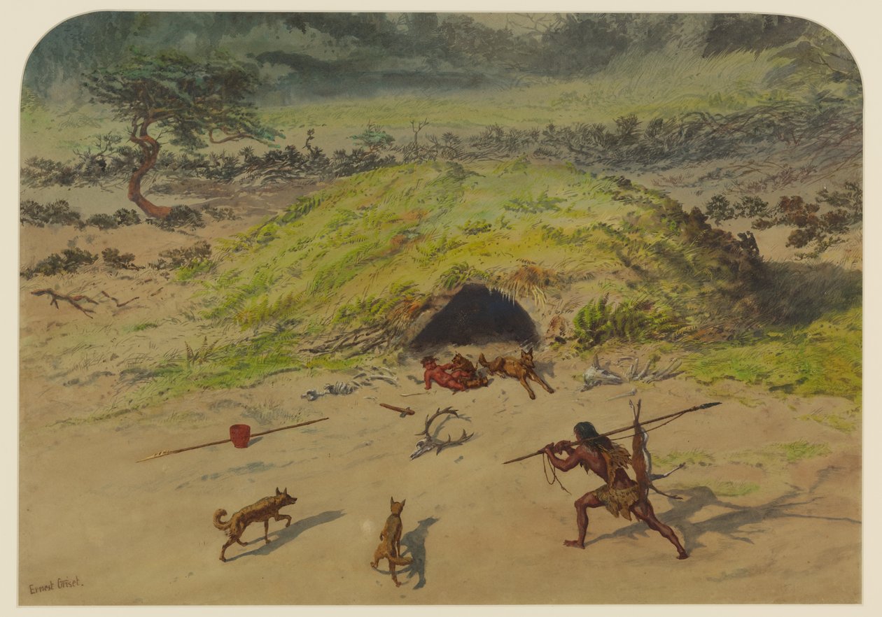 史前场景，1871年 作者 欧内斯特·亨利·格里斯特