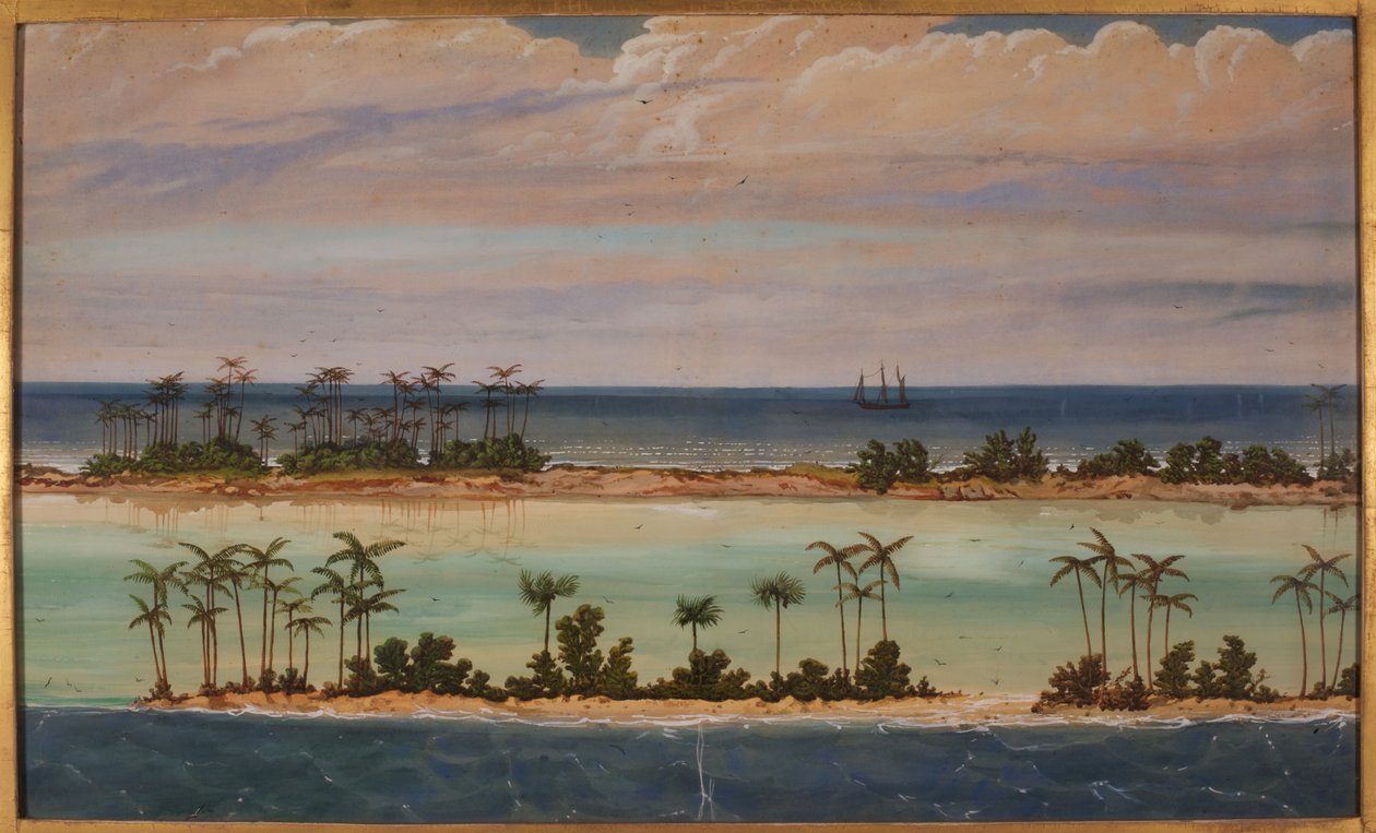 环礁的三联画，1871年 作者 欧内斯特·亨利·格里斯特