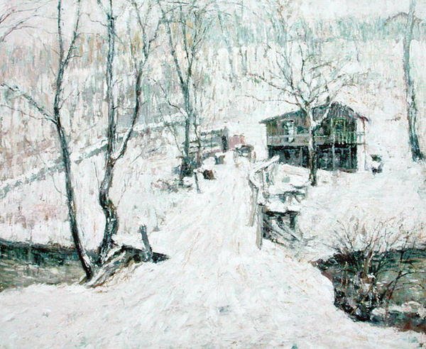 乡村景象, 冬季 作者 欧内斯特·劳森