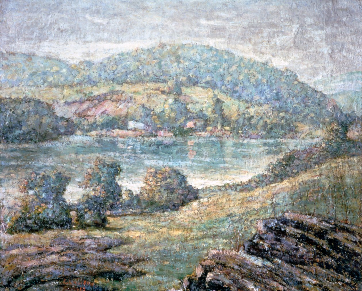 晨光，康涅狄格州河谷，1919年 作者 欧内斯特·劳森