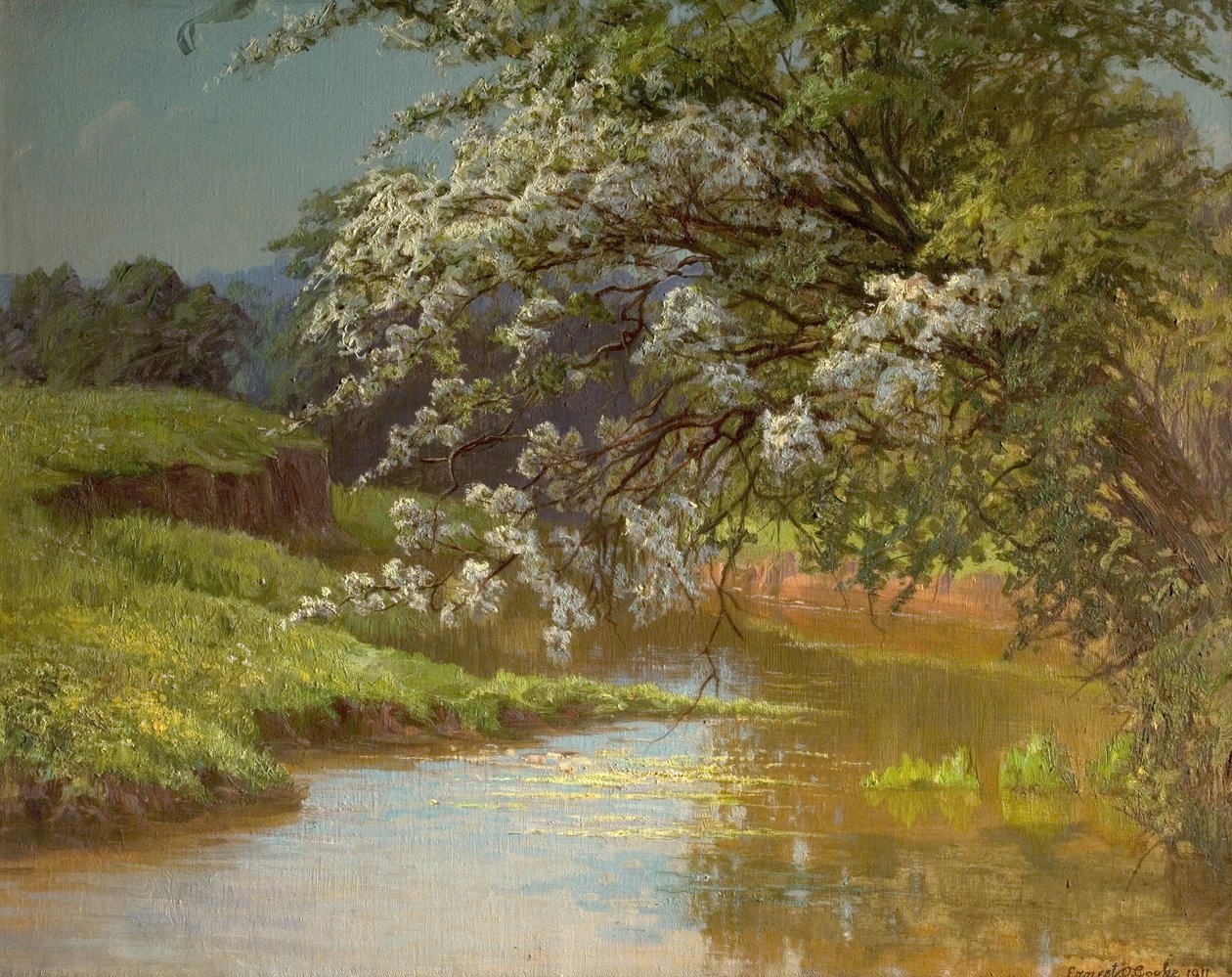 May Blossom，1910 作者 欧内斯特·欧文·库克