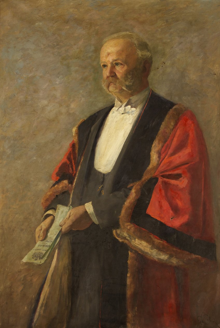 Alderman C.P. Billing, c.1922 (oil on canvas) 作者 欧内斯特·比尔·巴克纳尔