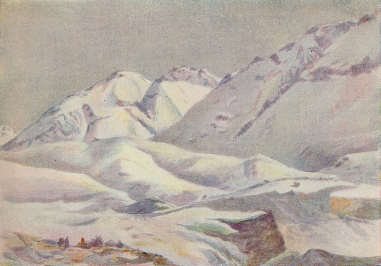 安第斯山脉，1916年 作者 欧内斯特·威廉姆·圣诞节