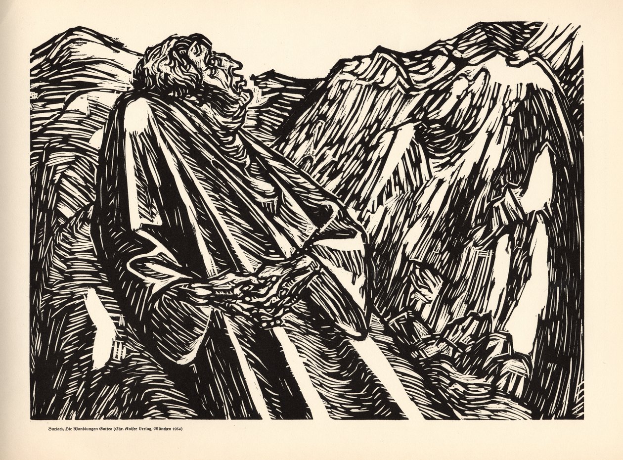 上帝的转变 -  6  - 岩石 作者 恩斯特·巴拉赫（Ernst Barlach）