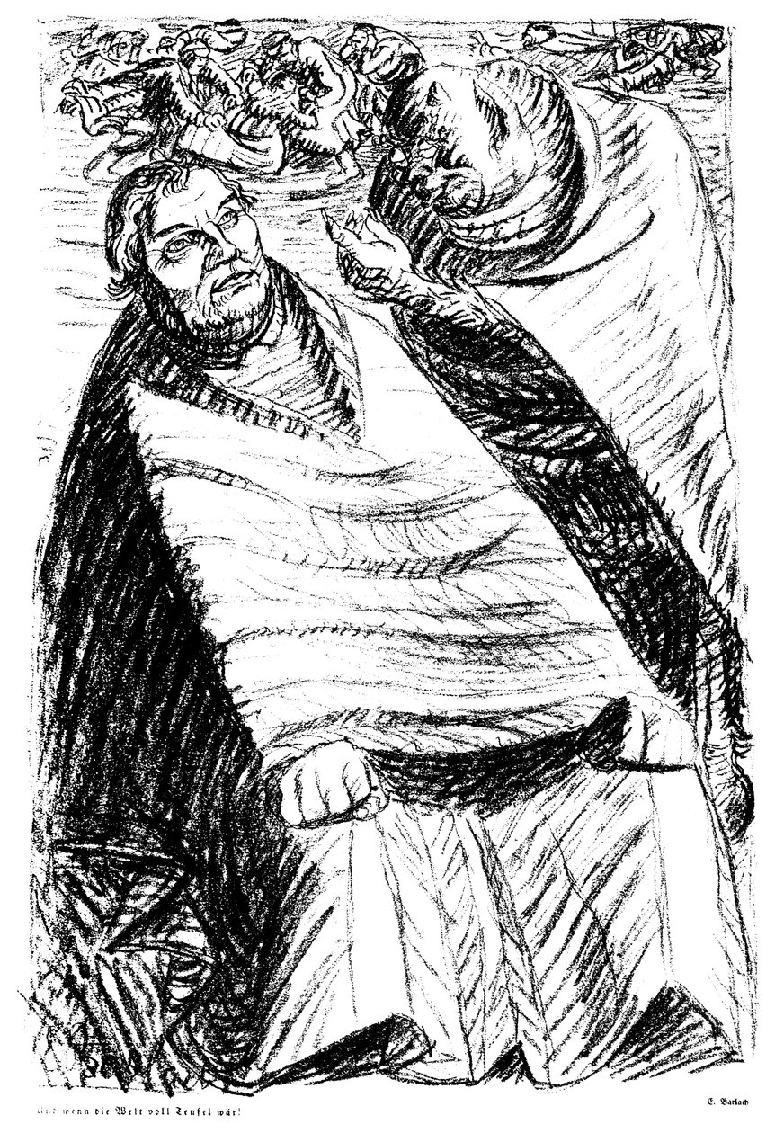 当世界充满魔鬼的时候！ 作者 恩斯特·巴拉赫（Ernst Barlach）