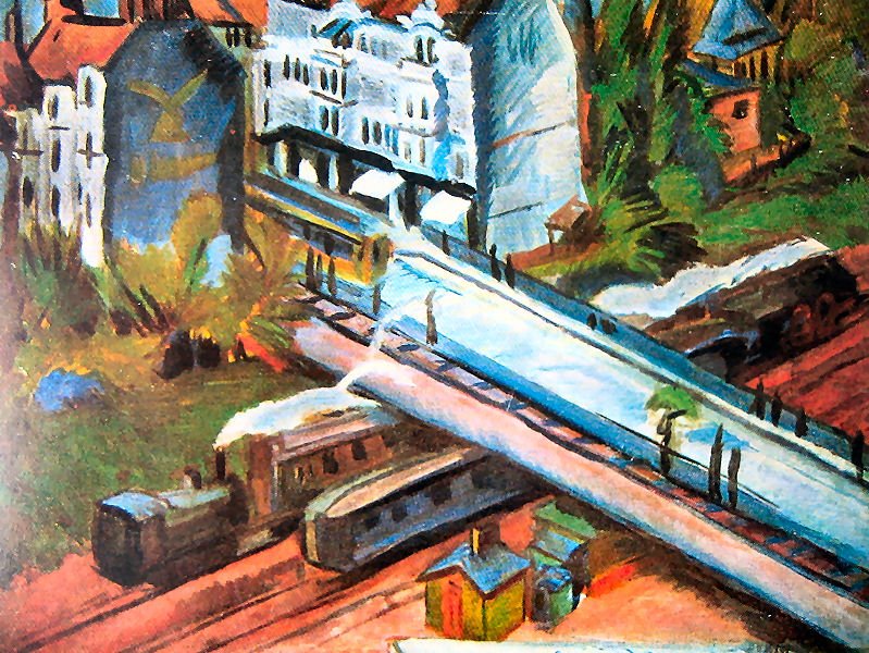 Eisenbahnüerführung 作者 恩斯特·路德维希·基希纳