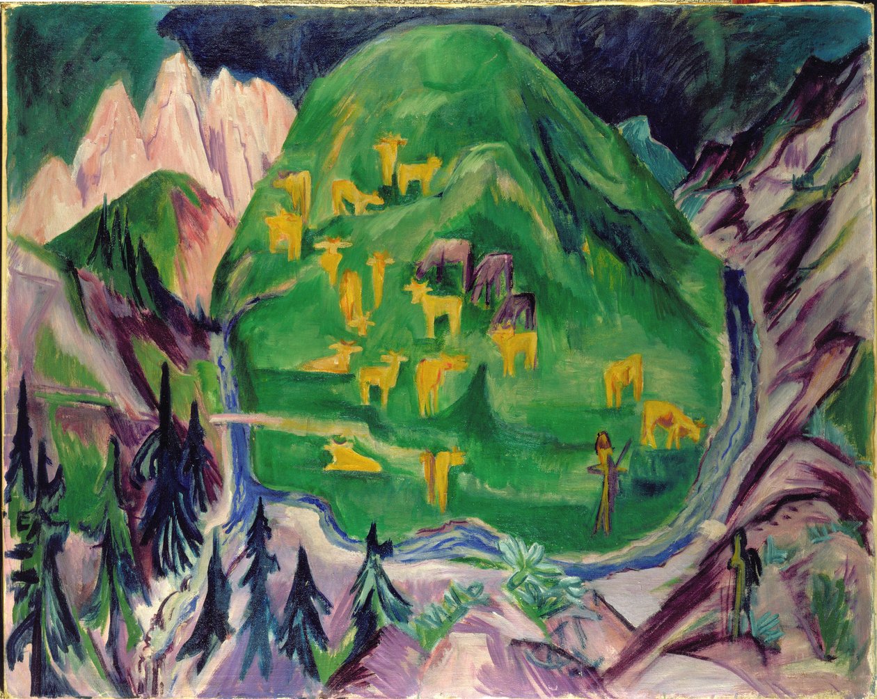 牲畜领域，1918年 作者 恩斯特·路德维希·基希纳