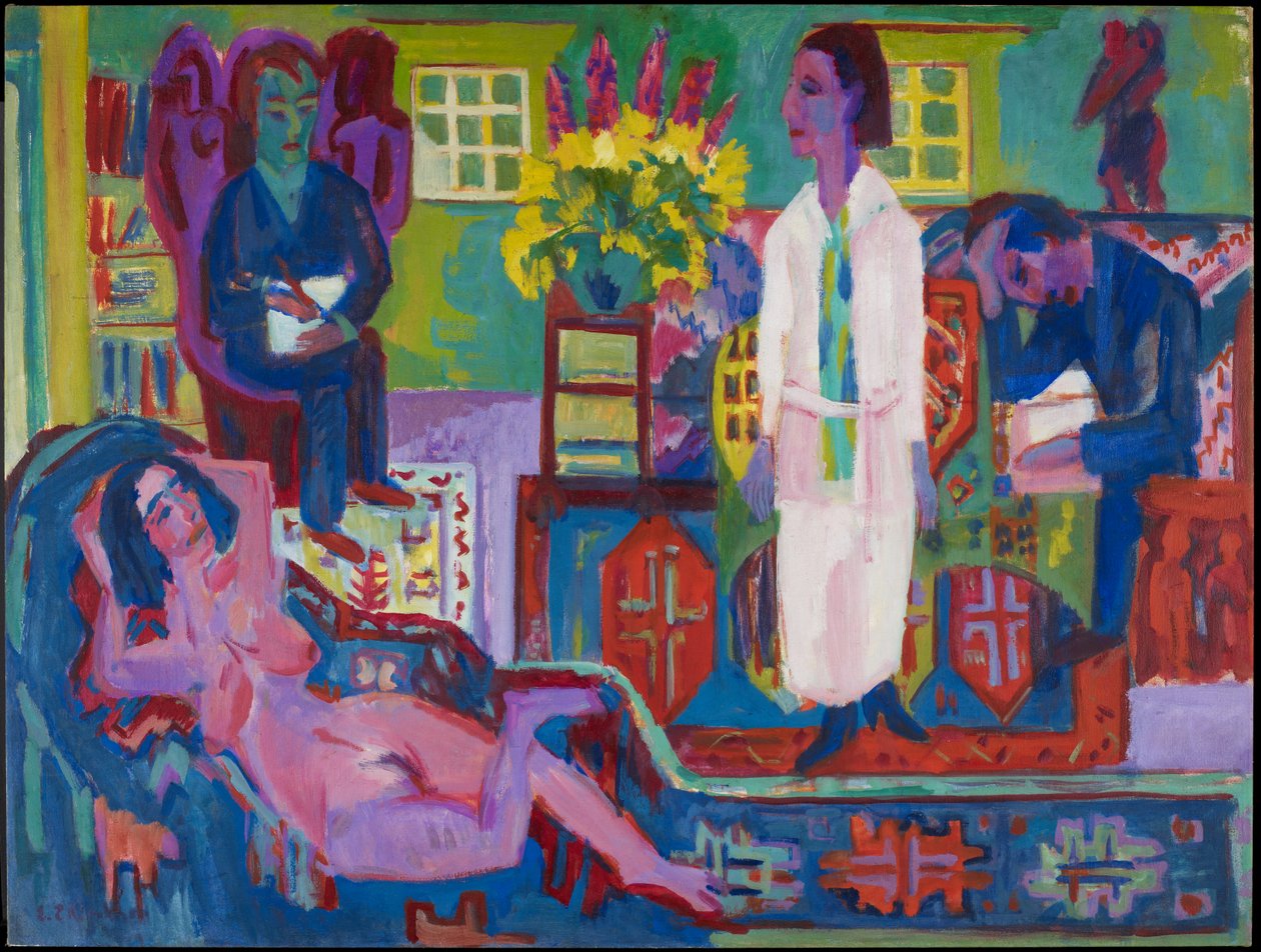现代波希米亚，1924年 作者 恩斯特·路德维希·基希纳