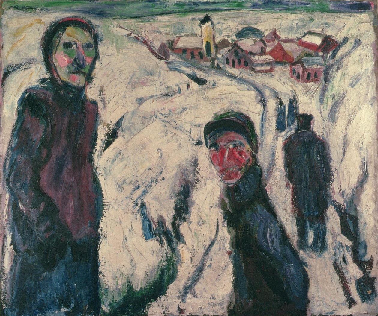 雪景，1923年 作者 恩斯特·路德维希·基希纳