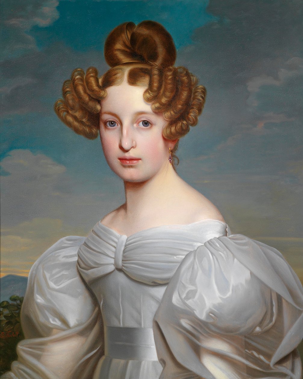Elise Dorothea Friederike的画像，Schaezler的贵妇，出生。 Süsskind贵妇人（1810-1831） 作者 恩斯特·塞洛特