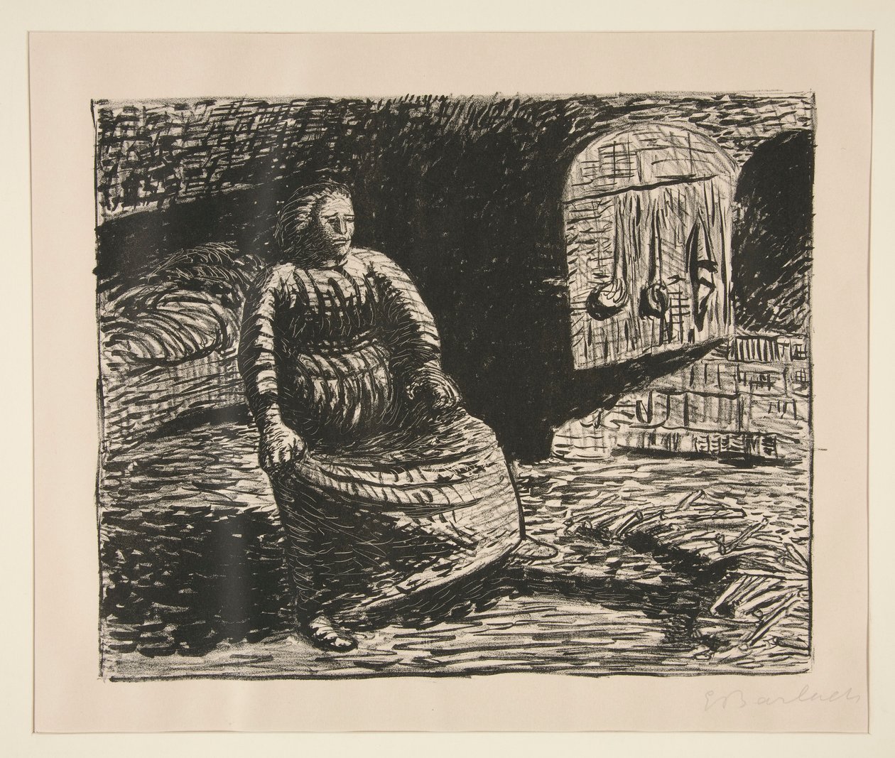 炉边的女人 作者 恩斯特·巴拉赫（Ernst Barlach）