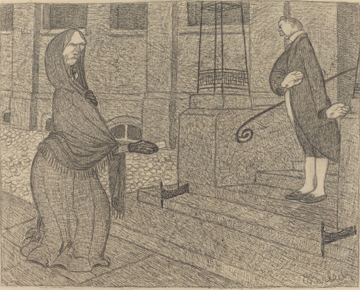 高阶，1906年。 作者 恩斯特·巴拉赫（Ernst Barlach）