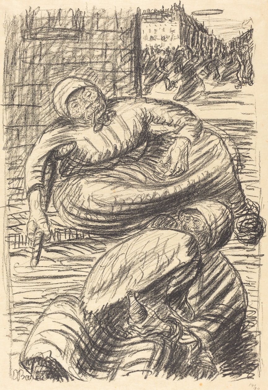 华沙的街道 作者 恩斯特·巴拉赫（Ernst Barlach）