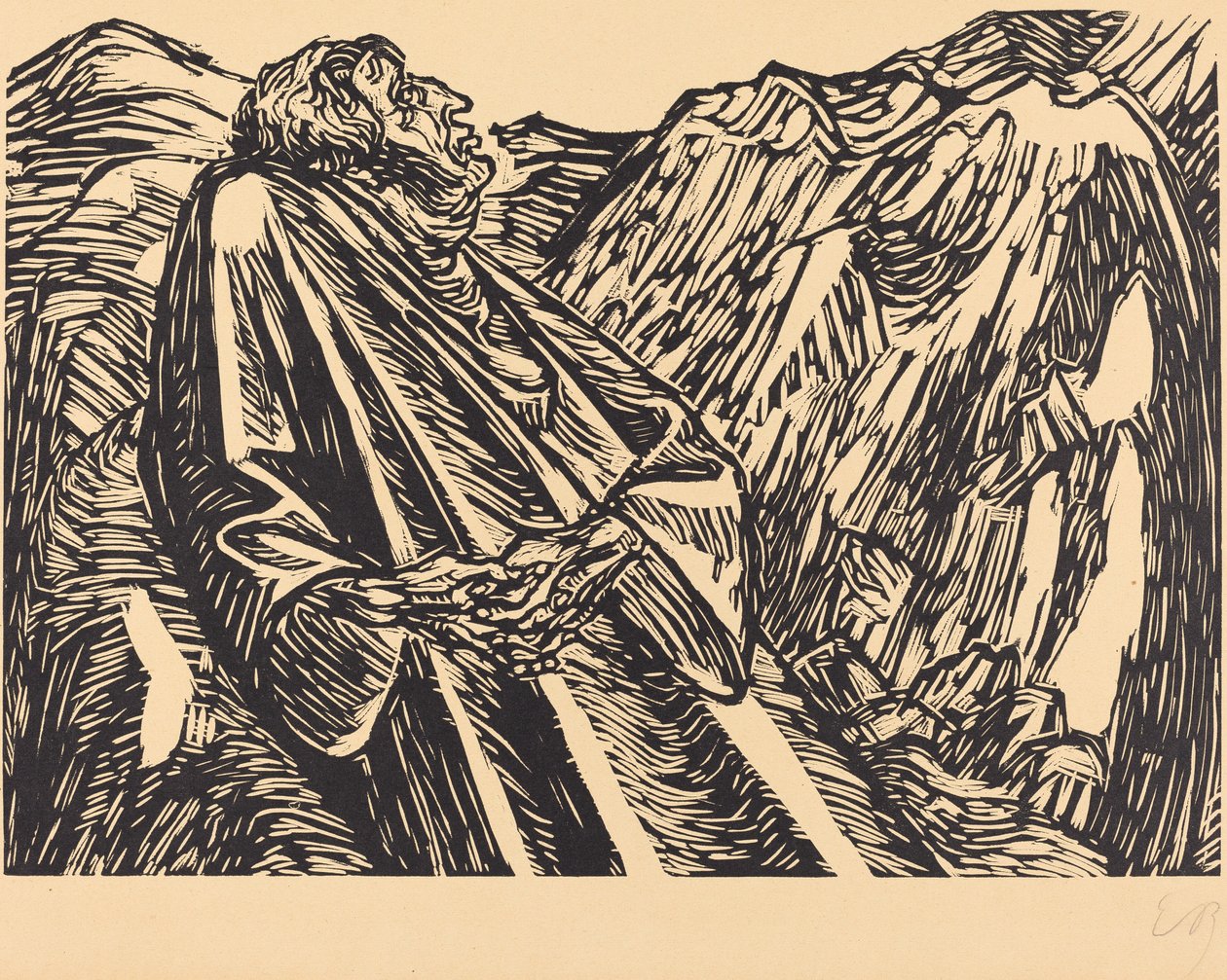 悬崖 作者 恩斯特·巴拉赫（Ernst Barlach）