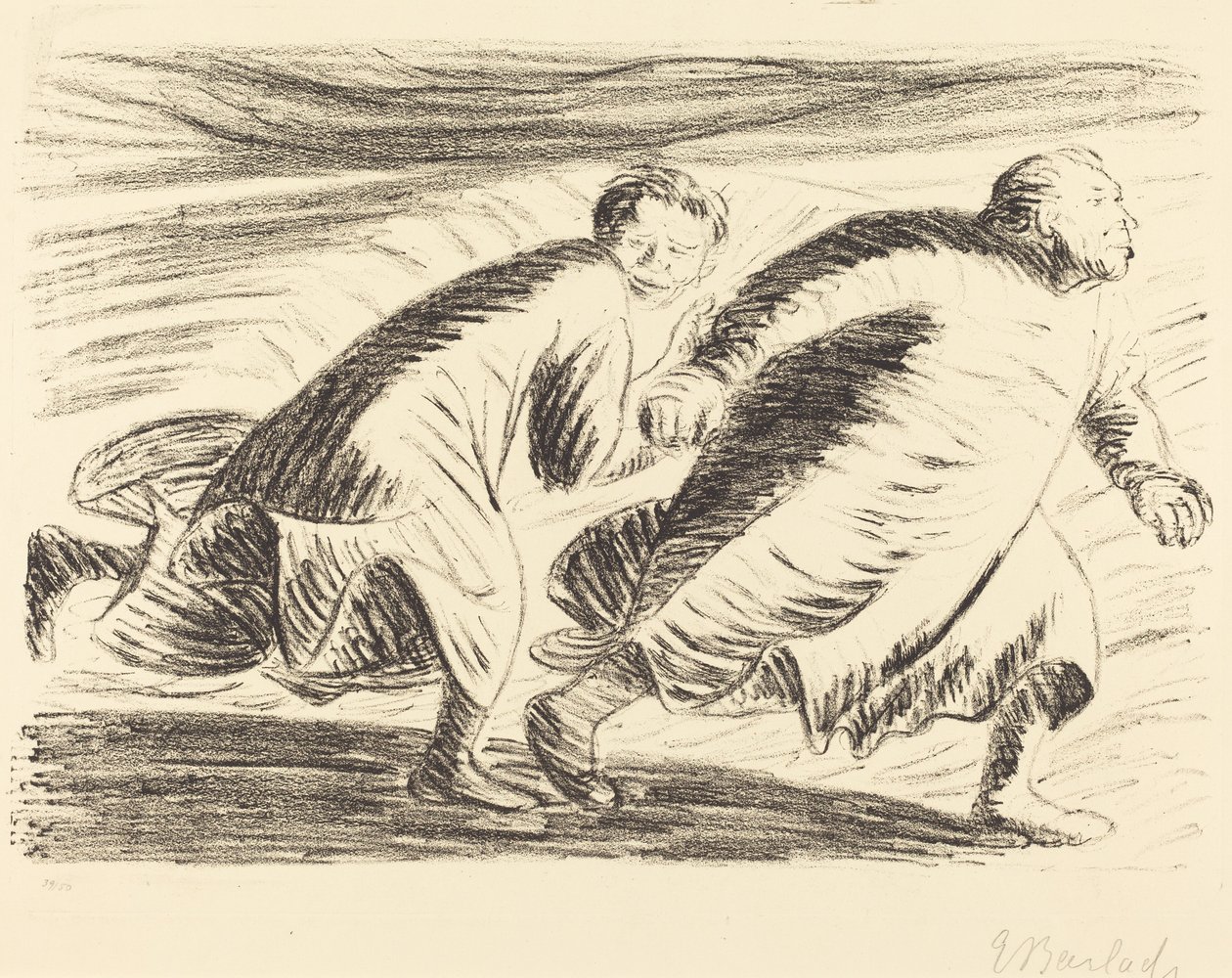 逃犯》，1916年至1917年。 作者 恩斯特·巴拉赫（Ernst Barlach）