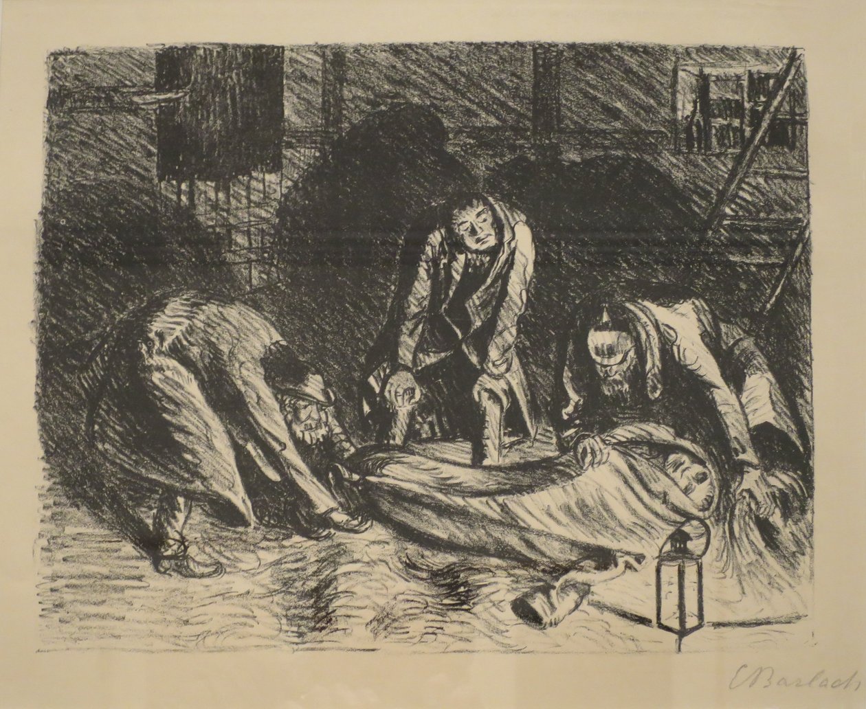 可怜的表弟》，恩斯特-巴拉赫（Ernst Barlach）创作，约 1917 年，檀香山艺术博物馆，13150 作者 恩斯特·巴拉赫（Ernst Barlach）