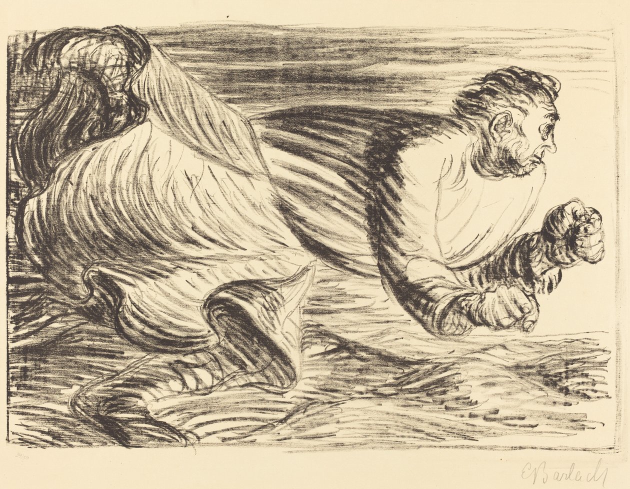 愤怒的野蛮人 作者 恩斯特·巴拉赫（Ernst Barlach）