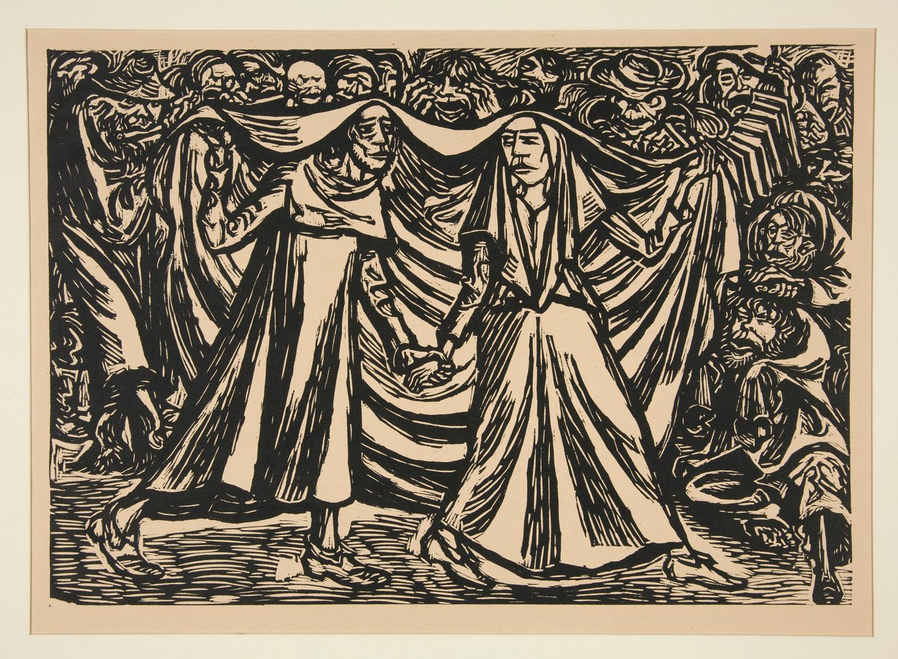 死亡之舞 II 作者 恩斯特·巴拉赫（Ernst Barlach）