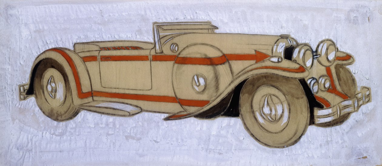 Letourneur et Marchand的插图展示了1924年的德拉吉与教练的合作 作者 恩斯特·德赖顿