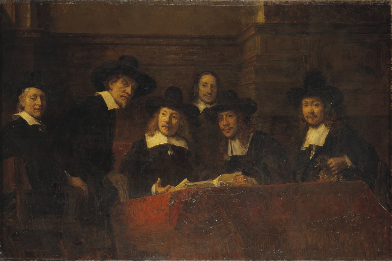 Staalmeesters，在伦勃朗之后，1876-77 作者 欧内斯特·约瑟夫森