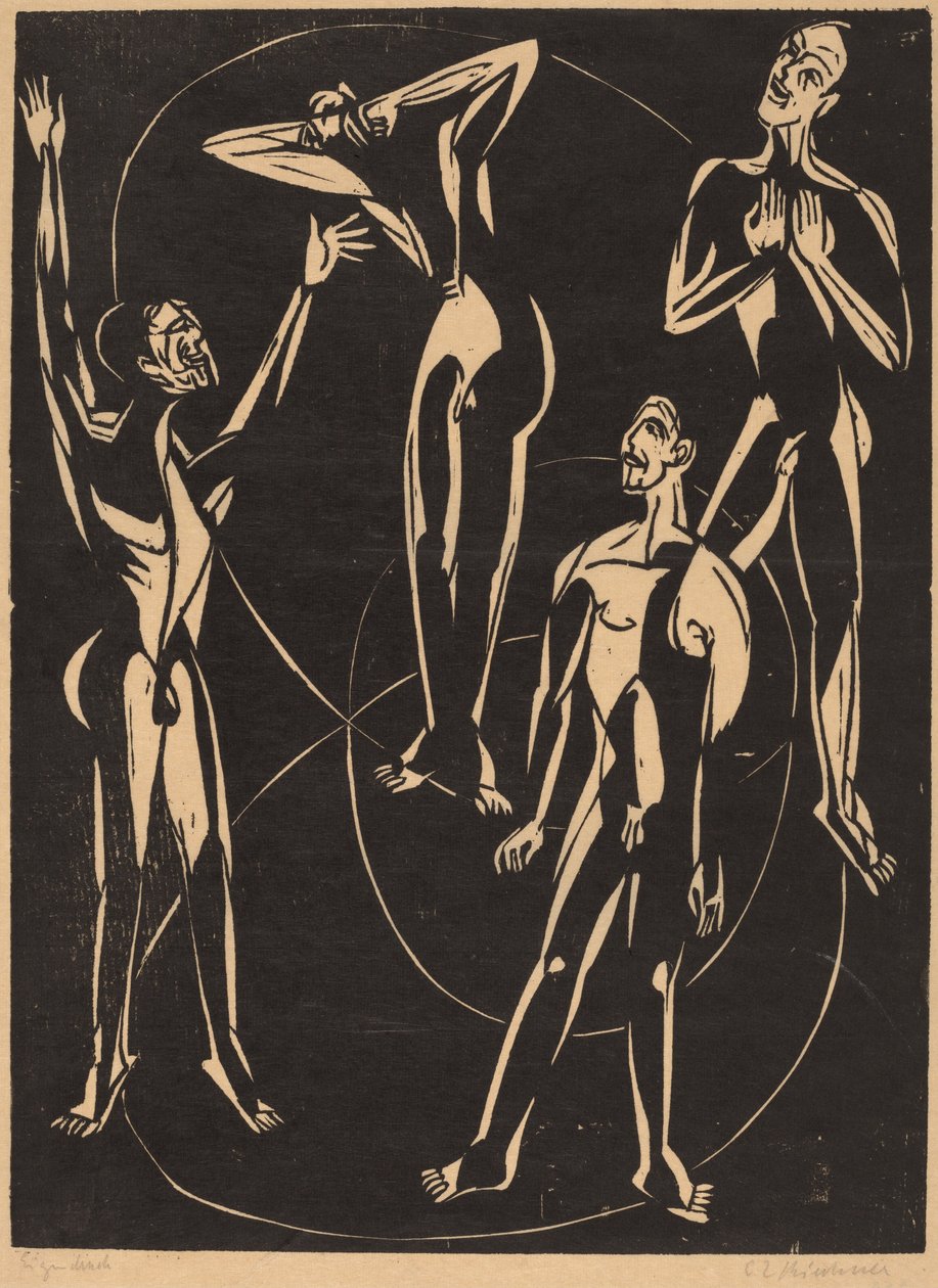 感情，1937年。 作者 恩斯特·路德维希·基希纳