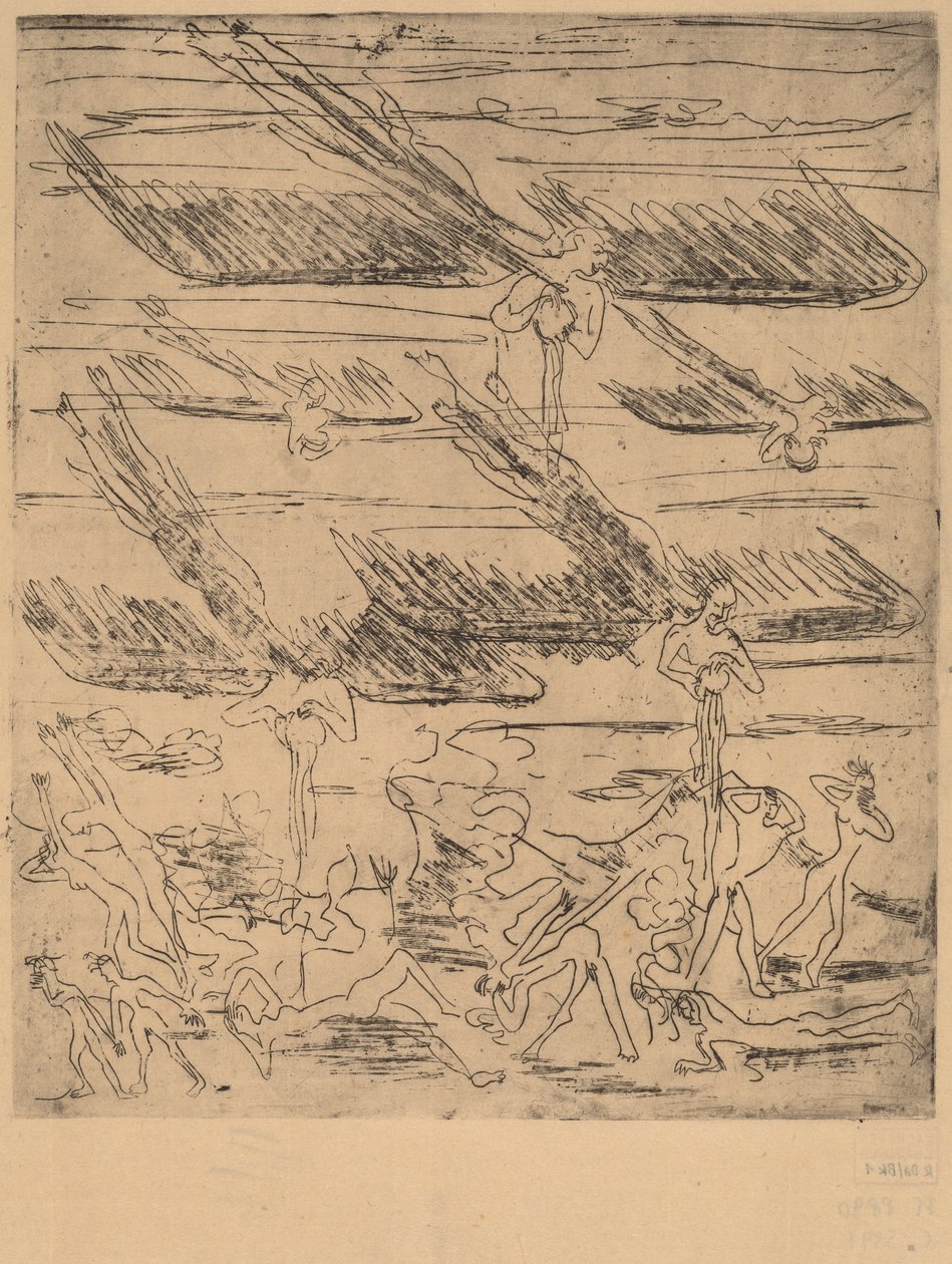 来自《启示录》，1936年。 作者 恩斯特·路德维希·基希纳