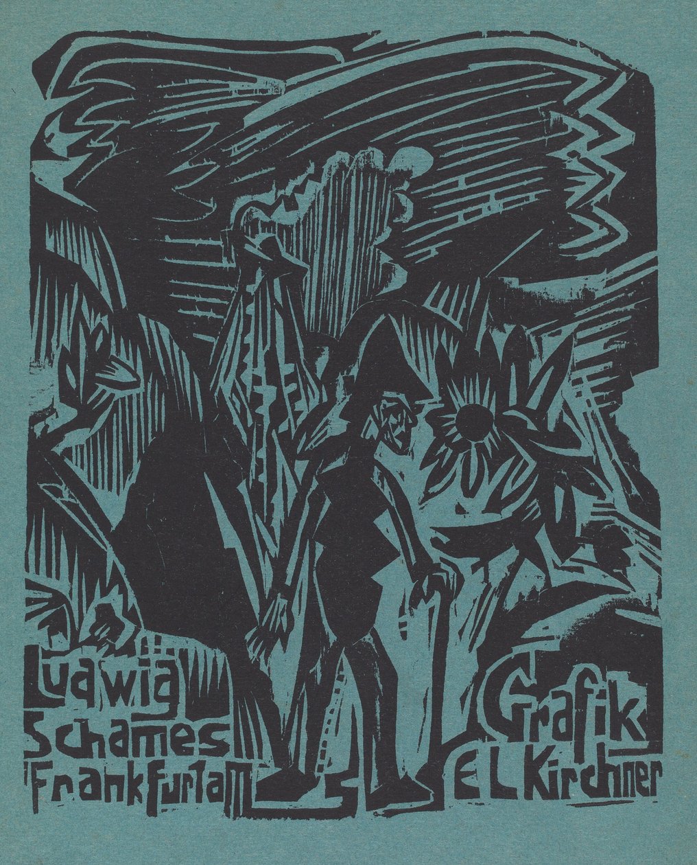 Ludwig Schames Frankfurt a M Graphic E L Kirchner Ludwig Schames Frankfurt a M., 19191920. 作者 恩斯特·路德维希·基希纳