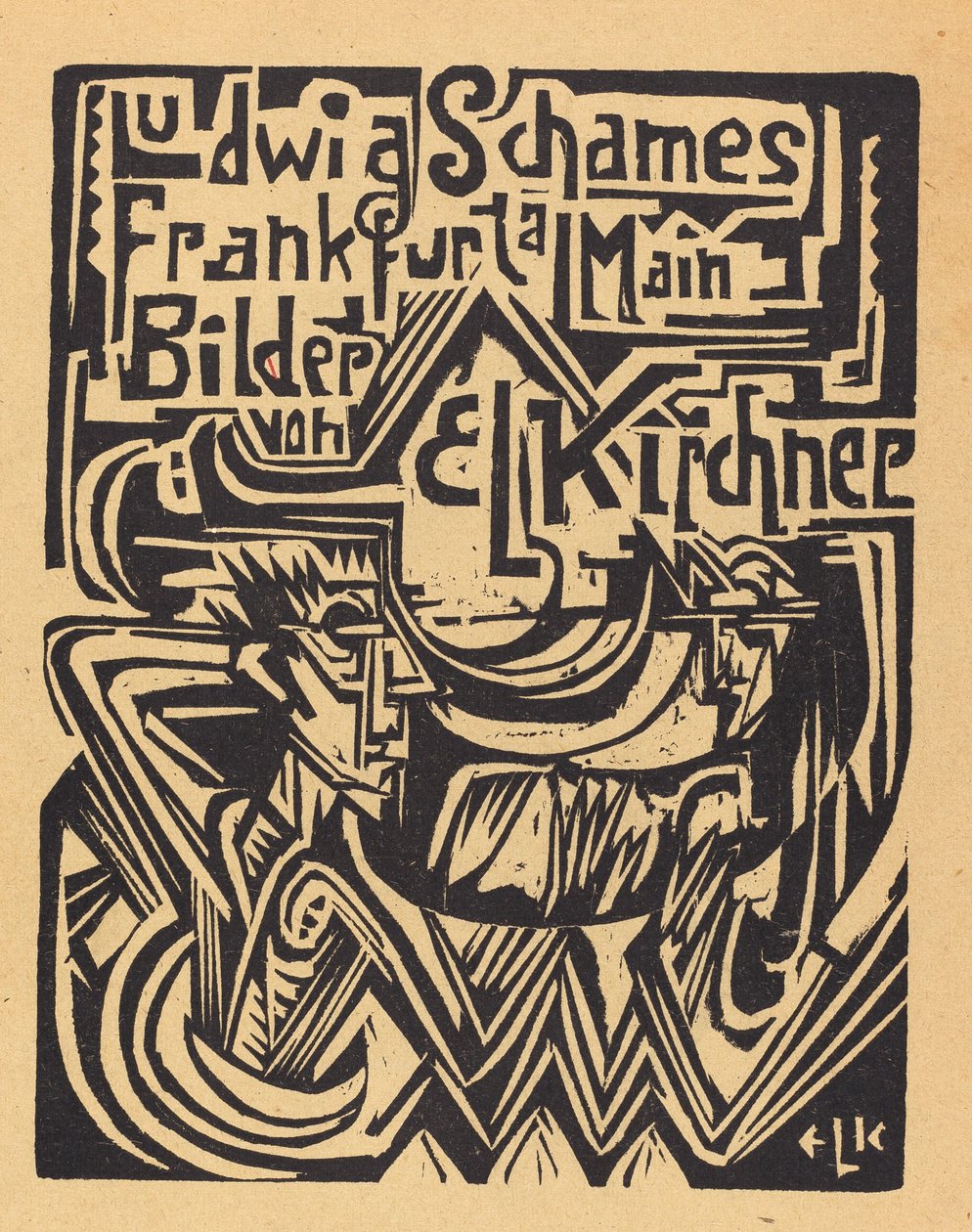 Ludwig Schames Frankfurt a Main Pictures by E L Kirchner Ludwig Schames Frankfurt..., 1919. 作者 恩斯特·路德维希·基希纳