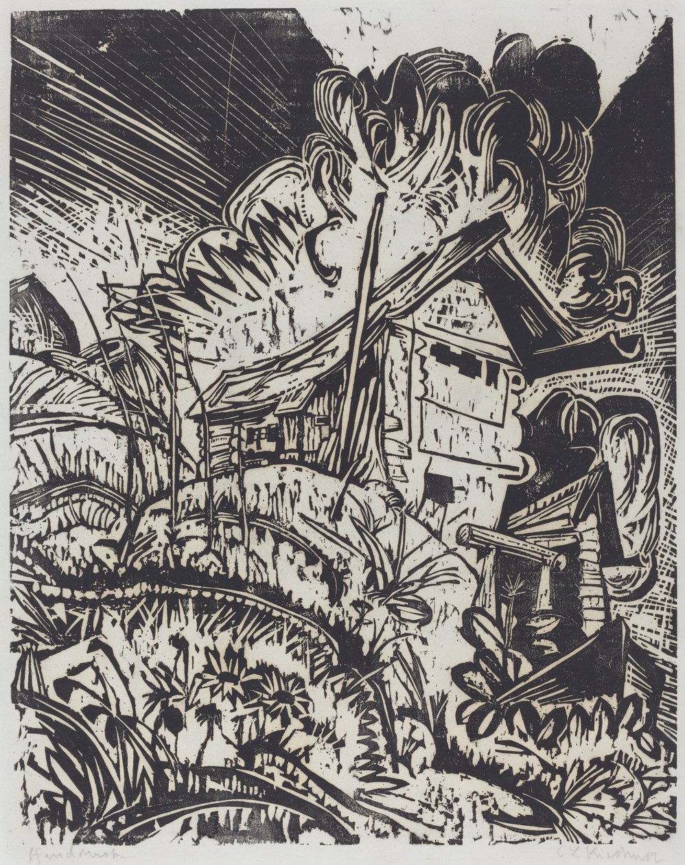 山屋，1917年。 作者 恩斯特·路德维希·基希纳