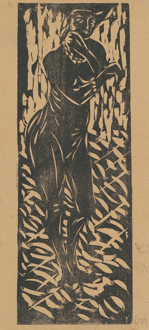 带珠宝的裸体，1906年。 作者 恩斯特·路德维希·基希纳